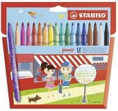 STABILO Filzstift STABILO power Filzstift - 2 mm - 18er Set
