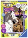 Ravensburger Malen nach Zahlen CreArt, Malen nach Zahlen Kinder - Pferde im
