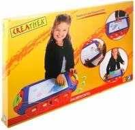 Vedes Spiel Creathek Magnet Maltafel mit 4 Stempeln