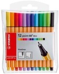 STABILO Filzstift Point 88Mini 12Er Plastiketui 668121