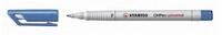 STABILO Folienstift STABILO OHPen universal wasserl&ouml;slich F blau