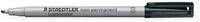 STAEDTLER Folienstift Folienstift Lumocolor B nonpermanent schwarz
