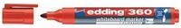 edding Marker Board-Marker 360 Rot Rundspitze Cap Off