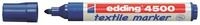 edding Permanentmarker Textilmarker edding 4500 creative Rundspitze 2-3mm blau