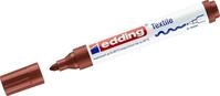 edding Permanentmarker Textilmarker edding 4500 creative Rundspitze 2-3mm braun