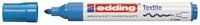 edding Filzstift Textilmarker edding 4500 creative Rundspitze 2-3mm hellblau