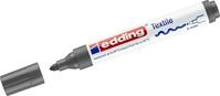 edding Filzstift Textilmarker edding 4500 creative Rundspitze 2-3mm grau