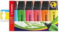 STABILO Marker STABILO BOSS Textmarker - 2+5 mm - 6er Etui
