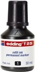 edding Marker T 25 Nachf&uuml;lltinte - f&uuml;r Permanentmarker, 30 ml, schwarz