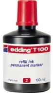 edding Marker edding Nachf&uuml;lltusche T 100 4-T100002 10 Flasche rot 100ml
