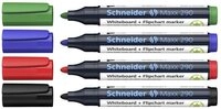 SCHNEIDER Whiteboard Marker Whiteboard- und Flipchartmarker 290 4er/Set