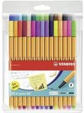 STABILO Fineliner STABILO point 88 Fineliner - 0,4 mm - 30er Etui