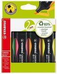 STABILO Marker STABILO GREEN BOSS Textmarker - 2+5 mm - 4er Set