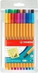 STABILO Fineliner STABILO point 88 - 20er Pack - mit 20 verschiedenen Farben,...