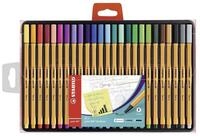 STABILO Fineliner STABILO point 88 Fineliner - 0,4 mm - 25er Etui
