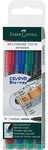 Faber-Castell Marker Faber-Castell Marker MULTIMARK 1525 M permanent, 4er Set