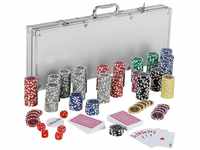 GAMES PLANET Spiel, GAMES PLANET® Pokerkoffer aus Aluminium, Pokerset aus...