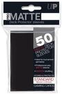 UltraPRO Sammelkarte 50 Card Protector Sleeves : Pro-Matte - schwarz / black