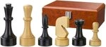 Philos Spiel, Schachfiguren - Romulus - Holz - Modern Style - K&ouml;nigsh&ouml;he 95 mm