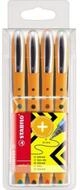 STABILO Hefter STABILO worker+ Tintenroller - 0,5 mm - 4er Etui