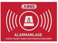 ABUS Warnschild ABUS AU1423 Warnaufkleber Alarmanlage Sprachen Deutsch (B x H)...