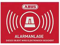 ABUS Warnschild ABUS AU1422 Warnaufkleber Alarmanlage Sprachen Deutsch (B x H)...