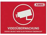 ABUS Warnschild ABUS AU1420 Warnaufkleber Videoüberwachung Sprachen Deutsch (B...