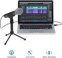 Samson Mikrofon Q2U Aufnahme- und Pod&shy;cas&shy;ting, Dynamisches USB / XLR-Mikrofon mit