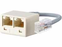 Metz Metz Connect ISDN-Adapter WE 8-2xWE T8 0,1m Netzwerk-Patch-Panel