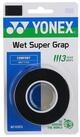 Yonex Griffband Overgrip Wet Super Grap 0.6mm (Komfort/glatt/leicht haftend) schwarz