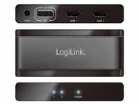 LogiLink HDMI-Splitter DisplayPort-Splitter CV0093, 4K DisplayPort 1.2 zu 2x...