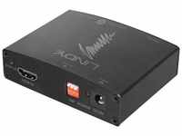 Lindy LINDY HDMI 4K Audio Extractor TosLink und Analog Stereo Ausgabe HDMI-Kabel