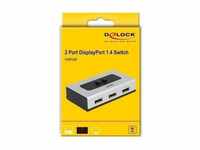 Delock 87668 - DisplayPort 1.4 Umschalter 2 Port manuell Computer-Kabel, Display