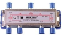 Schwaiger 6-fach Verteiler SAT-Antenne (14 dB, Breitband-Verteiler, f&uuml;r Kabel-,