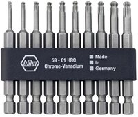 Wiha Bit-Set Torx&reg;Kugelkopf Standard-Bits 10tlg 32804, Kugelkopf