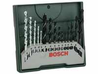 BOSCH Holzbohrer, Mini-X-Line Mixed-Set 5 Stein-, 5 Metall-, 5 - 15-teilig