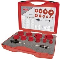 Ruko Bohrkrone RUKO 106303 Lochs&auml;gen-Set 12teilig 19 mm, 22 mm, 25 mm, 29 mm,...