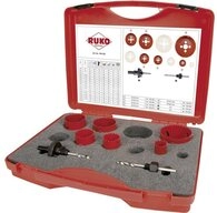 Ruko Bohrkrone RUKO 106302 106302 Lochs&auml;gen-Set 8teilig 22 mm, 29 mm, 35 mm, 44 mm,