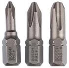Bosch Professional Bit-Set Bosch Schrauberbit-Set Extra-Hart (PH), 3-teilig PH1...