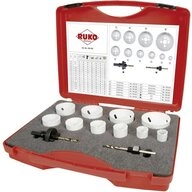 Ruko Bohrkrone RUKO 126303 Lochs&auml;gen-Set 12teilig 19 mm, 22 mm, 25 mm, 29 mm, 35 mm
