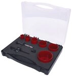 KS Tools Lochs&auml;ge, 8-tlg., ElektrikerSatz, 8-teilig