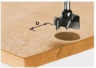 FESTOOL Fr&auml;sbohrer HW S8 D35 Beschlagbohrer 35 x 54,5 x 8 mm (491077) f&uuml;r