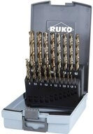 Ruko Metallbohrer RUKO 215214RO HSSE-Co 5 Metall-Spiralbohrer-Set 19teilig 1 mm, 1.5