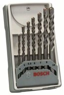 BOSCH Spiralbohrer Betonbohrer Set, Silver Percussion, 7-teilig, 4, 5, 5.5, 6
