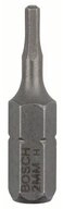 BOSCH Sechskant-Bit Bosch 3x Schrauberbit Extra-Hart, HEX 2, 25 mm - 2607001718