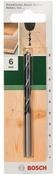 BOSCH Holzbohrer Bosch 1x Holzspiralbohrer f&uuml;r Weichholz, Hartholz, &Oslash; 6 mm