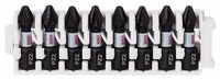 BOSCH Kreuzschlitz-Bit Schrauberbit-Set Impact Control, 8-teilig, 8&nbsp;x&nbsp;PZ2, 25...