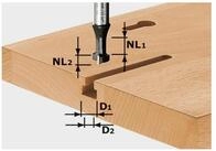 FESTOOL Nutfr&auml;ser T-Nutfr&auml;ser HW S8 D10,5/NL13 10,5 x 13 mm 8 mm Schaft...