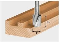 FESTOOL Holz-Nutfr&auml;ser Festool Spiralnutfr&auml;ser HS Schaft 8 mm HS Spi S8 D6/16