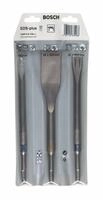 Bosch Professional Bohrer- und Bit-Set Mei&szlig;el Set SDS-plus 3tlg. (2607019159) Flach